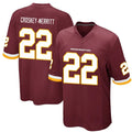 Kooe W.Commanders #22 Jacory Croskey-Merritt Player Burgundy Game Stitched Jerseys
