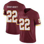Kooe W.Commanders #22 Jacory Croskey-Merritt Player Burgundy Vapor Limited Stitched Jerseys