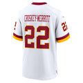 Kooe W.Commanders #22 Jacory Croskey-Merritt Player White Home Game Stitched Jerseys