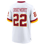 Kooe W.Commanders #22 Jacory Croskey-Merritt Player White Home Game Stitched Jerseys