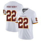 Kooe W.Commanders #22 Jacory Croskey-Merritt Player White Limited Vapor Untouchable Home Game Stitched Jerseys