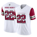 Kooe W.Commanders #22 Jacory Croskey-Merritt Player White Vapor F.U.S.E. Limited Stitched Jerseys