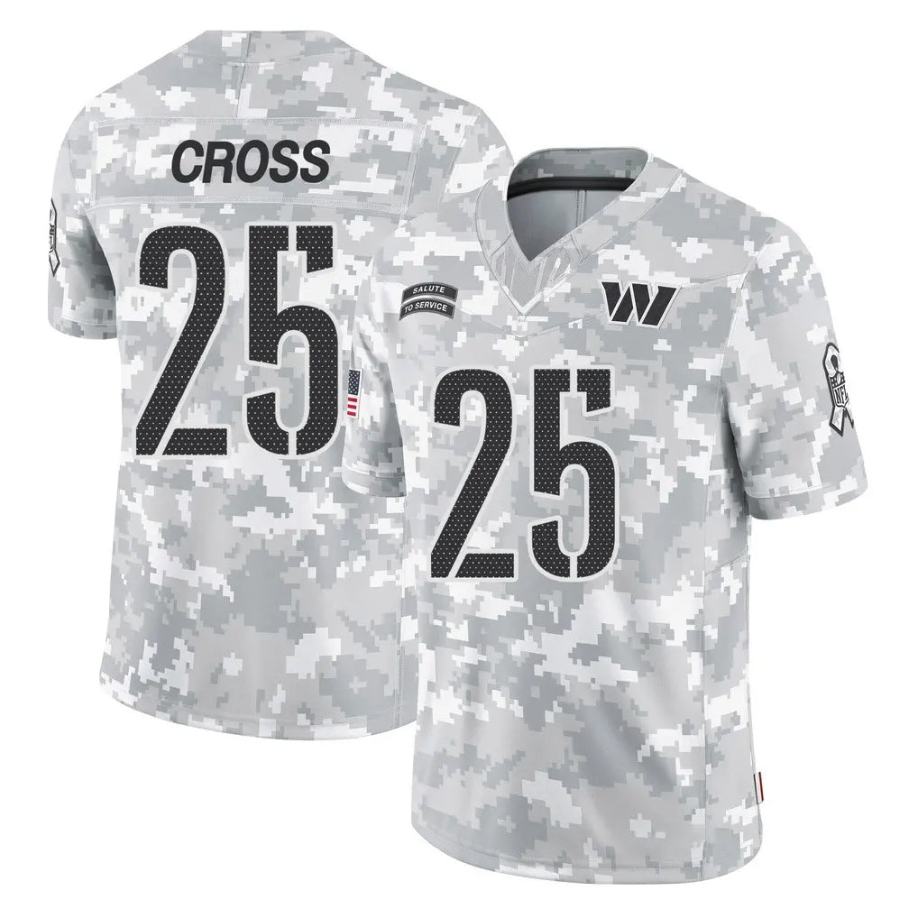 Kooe W.Commanders #25 Nick Cross Player Arctic Camo Limited Salute To Service Home Game Stitched Jerseys