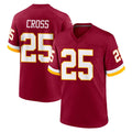 Kooe W.Commanders #25 Nick Cross Player Burgundy Game Home Stitched Jerseys