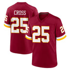 Kooe W.Commanders #25 Nick Cross Player Burgundy Game Home Stitched Jerseys