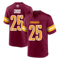 Kooe W.Commanders #25 Nick Cross Player Burgundy Home Game Stitched Jerseys