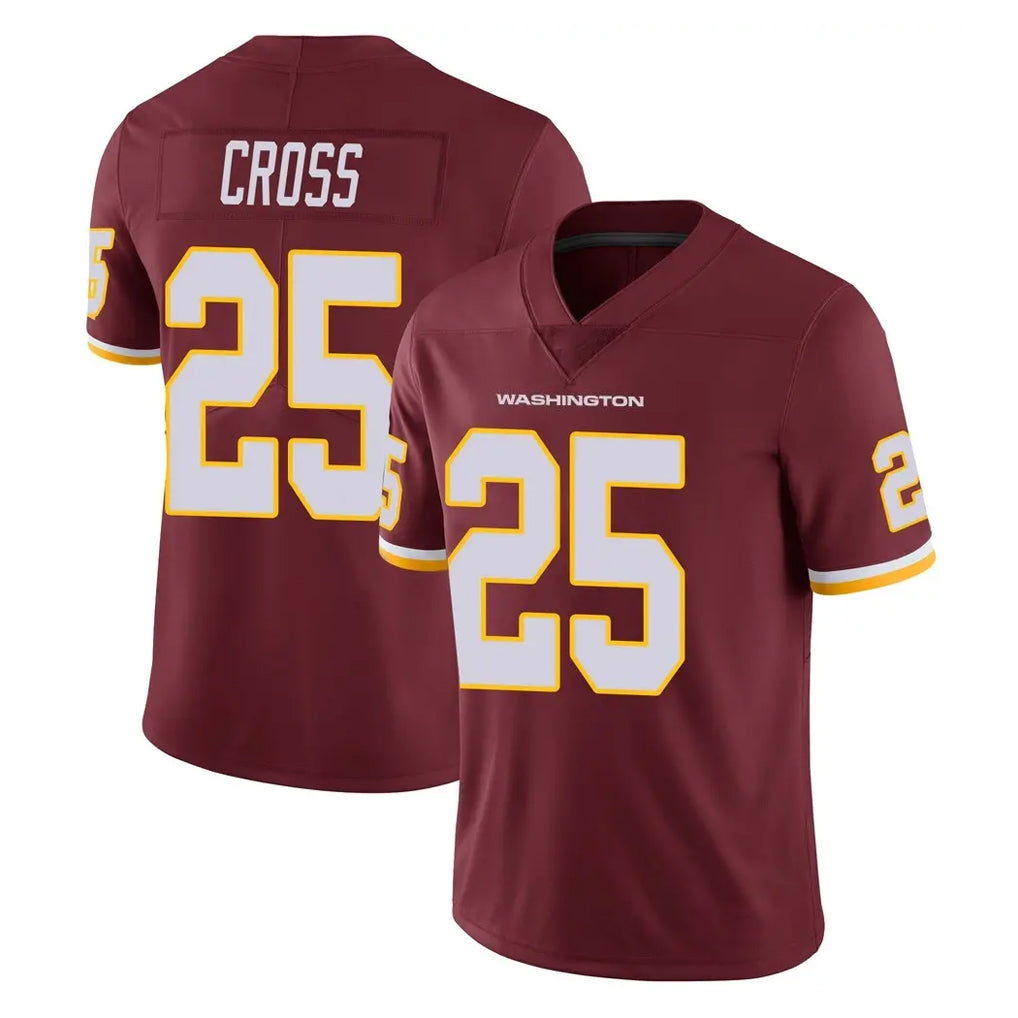 Kooe W.Commanders #25 Nick Cross Player Burgundy Limited Team Color Vapor Untouchable Home Game Stitched Jerseys