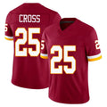 Kooe W.Commanders #25 Nick Cross Player Burgundy Limited Team Vapor F.U.S.E. Home Game Stitched Jerseys