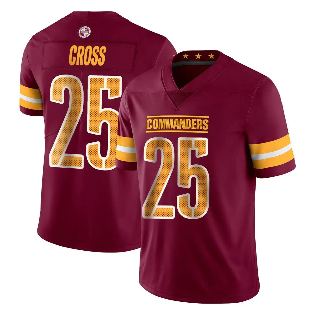 Kooe W.Commanders #25 Nick Cross Player Burgundy Limited Vapor Home Game Stitched Jerseys