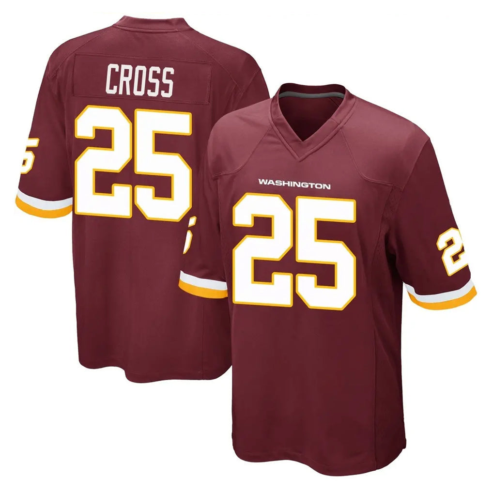 Kooe W.Commanders #25 Nick Cross Player Burgundy Team Color Home Game Stitched Jerseys