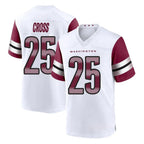 Kooe W.Commanders #25 Nick Cross Player White Game Home Stitched Jerseys