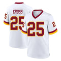 Kooe W.Commanders #25 Nick Cross Player White Home Game Stitched Jerseys