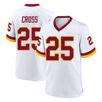 Kooe W.Commanders #25 Nick Cross Player White Home Game Stitched Jerseys