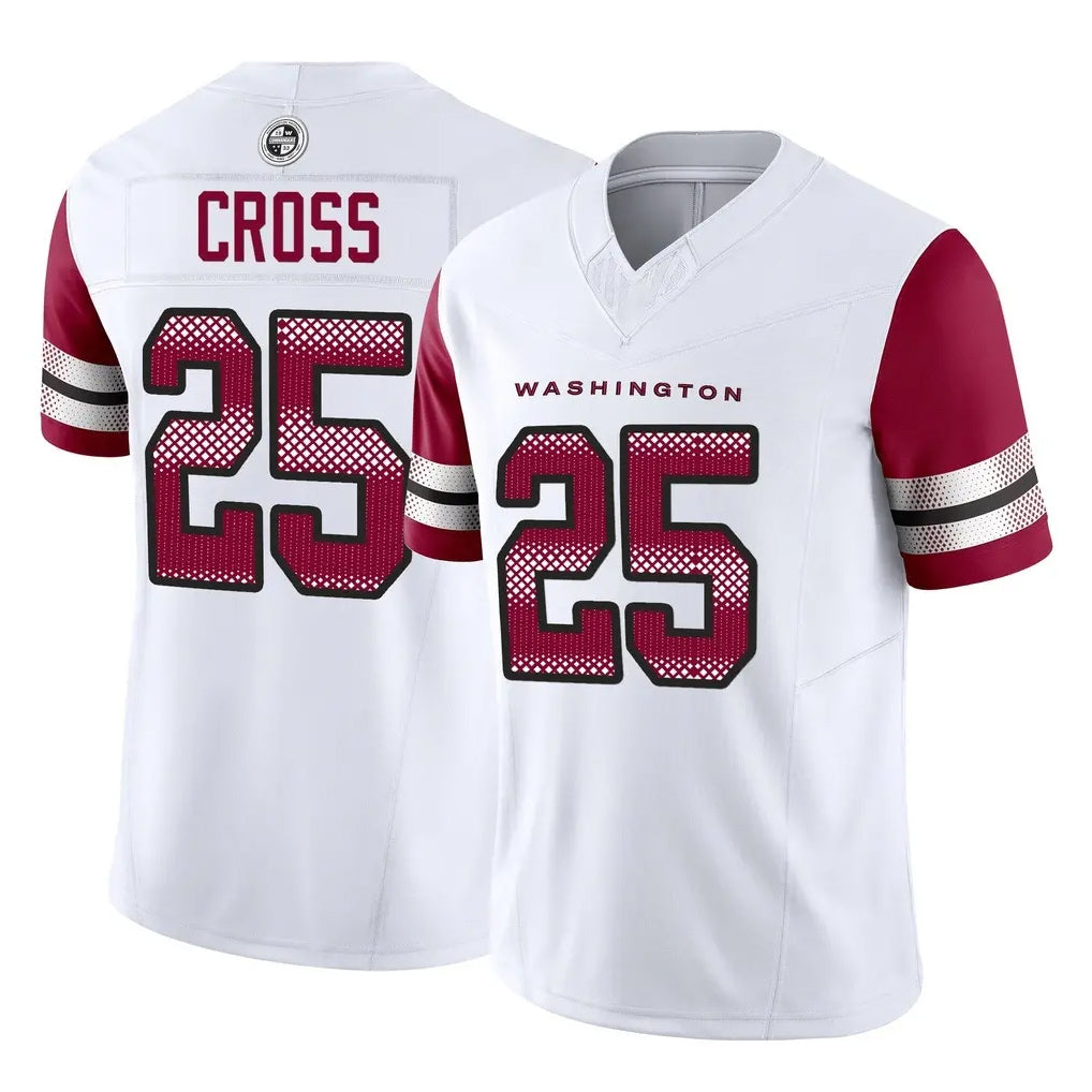Kooe W.Commanders #25 Nick Cross Player White Vapor F.U.S.E. Limited Home Game Stitched Jerseys
