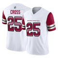 Kooe W.Commanders #25 Nick Cross Player White Vapor F.U.S.E. Limited Home Game Stitched Jerseys
