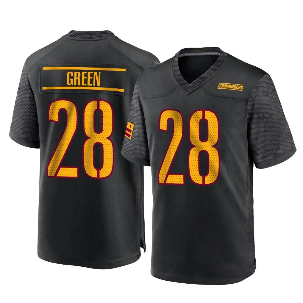 Kooe W.Commanders #28 Darrell Green Player Black Home Game Stitched Jerseys