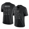 Kooe W.Commanders #28 Darrell Green Player Black RFLCTV Limited Stitched Jerseys
