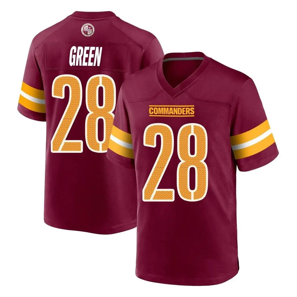 Kooe W.Commanders #28 Darrell Green Player Burgundy Home Game Stitched Jerseys
