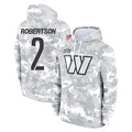 Kooe W.Commanders #2 Amik Robertson Player Arctic Camo Limited Salute to Service Pullover Hoodies Game Stitched Jerseys