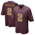 Kooe W.Commanders #2 Amik Robertson Player Burgundy Alternate Home Game Stitched Jerseys