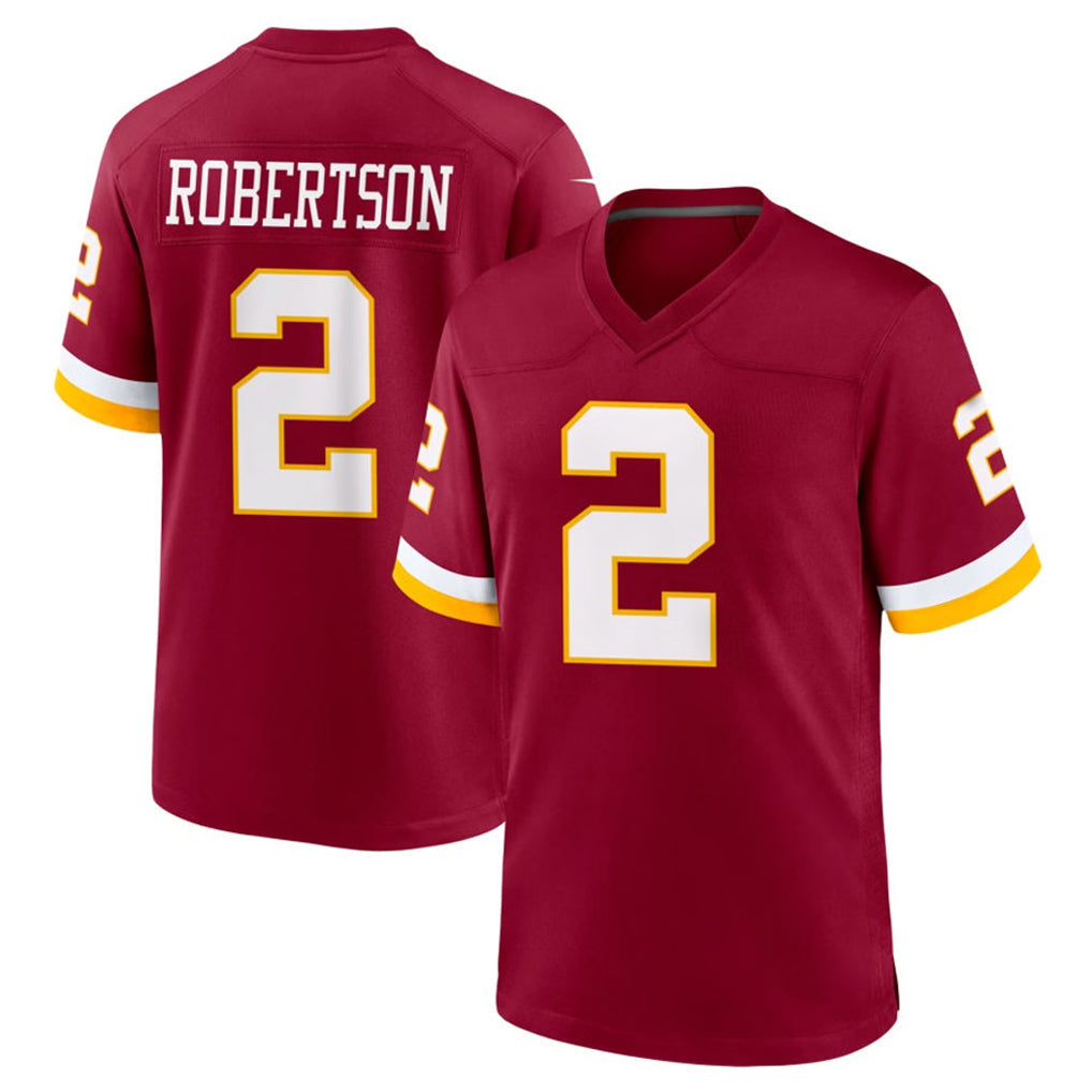 Kooe W.Commanders #2 Amik Robertson Player Burgundy Game Home Stitched Jerseys