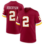 Kooe W.Commanders #2 Amik Robertson Player Burgundy Game Home Stitched Jerseys
