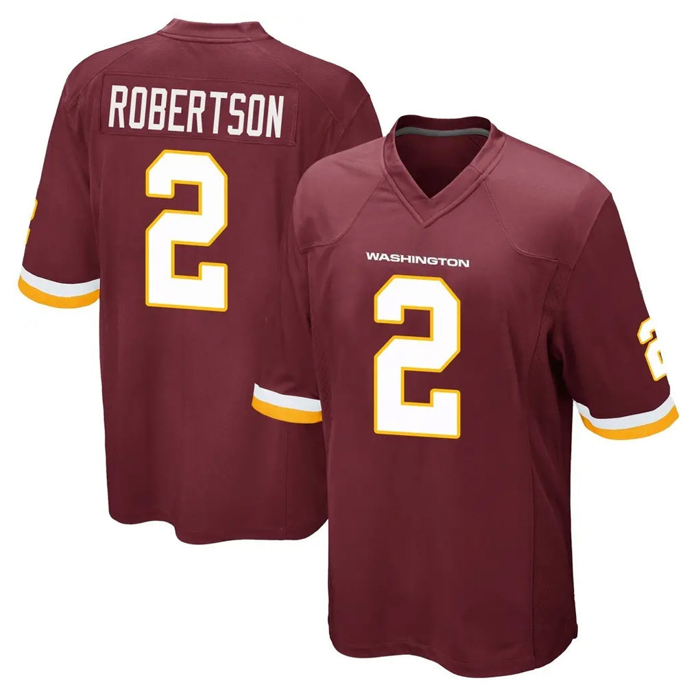 Kooe W.Commanders #2 Amik Robertson Player Burgundy Team Color Home Game Stitched Jerseys