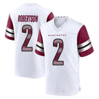 Kooe W.Commanders #2 Amik Robertson Player White Game Home Stitched Jerseys