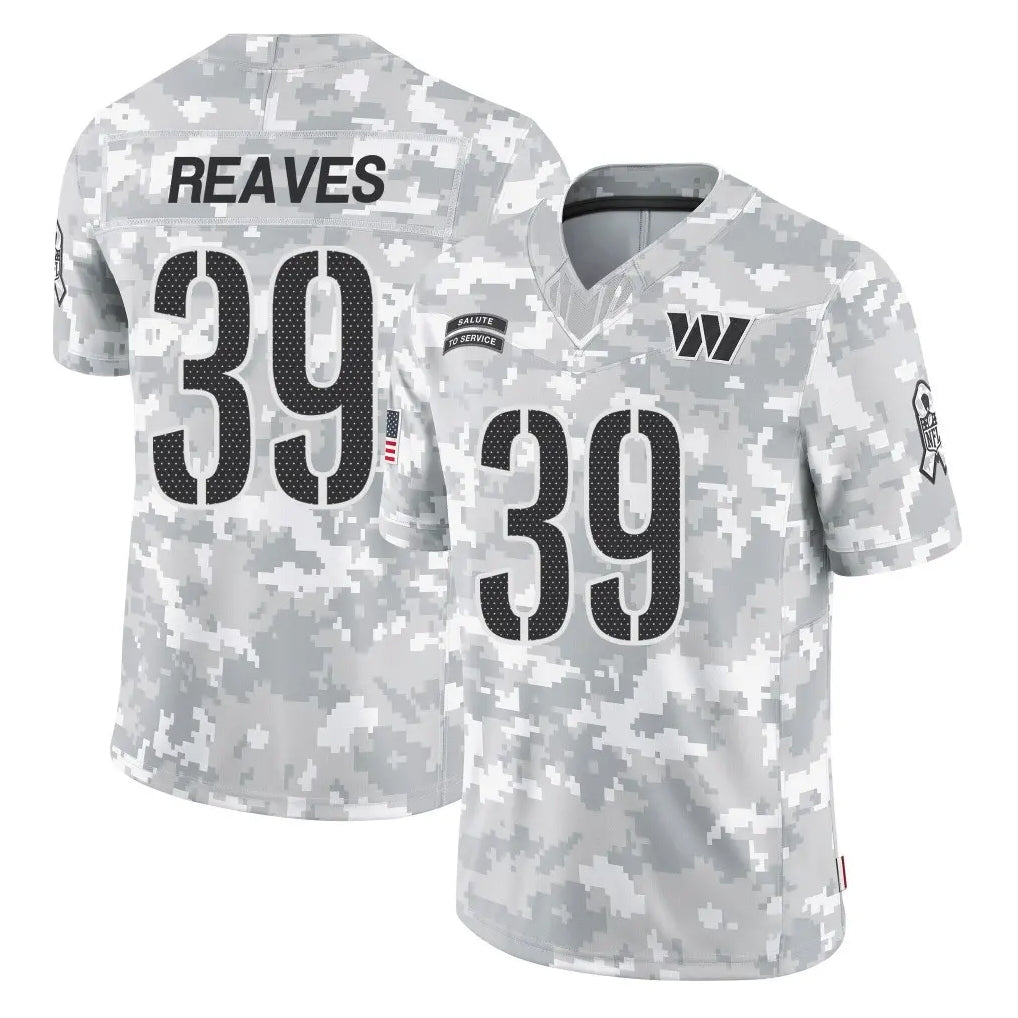 Kooe W.Commanders #39 Jeremy Reaves Player Arctic Camo Limited Salute To Service Home Game Stitched Jerseys