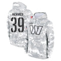 Kooe W.Commanders #39 Jeremy Reaves Player Arctic Camo Limited Salute to Service Pullover Hoodies Game Stitched Jerseys