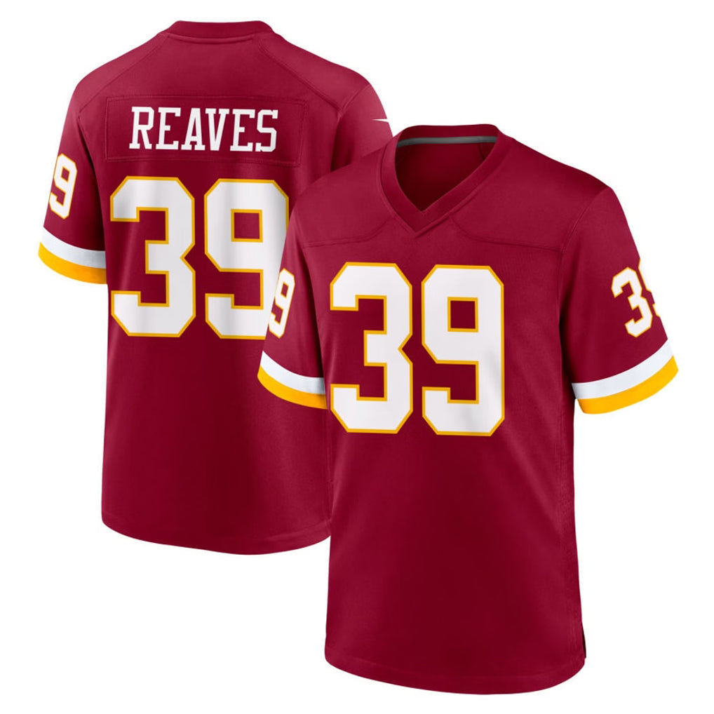 Kooe W.Commanders #39 Jeremy Reaves Player Burgundy Game Home Stitched Jerseys
