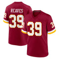 Kooe W.Commanders #39 Jeremy Reaves Player Burgundy Game Home Stitched Jerseys