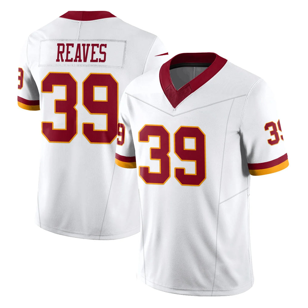 Kooe W.Commanders #39 Jeremy Reaves Player White Limited Vapor F.U.S.E. Home Game Stitched Jerseys