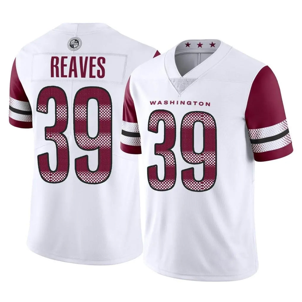 Kooe W.Commanders #39 Jeremy Reaves Player White Limited Vapor Home Game Stitched Jerseys