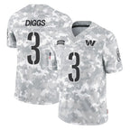 Kooe W.Commanders #3 Stefon Diggs Player Arctic Camo Limited Salute To Service Home Game Stitched Jerseys