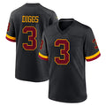 Kooe W.Commanders #3 Stefon Diggs Player Black Limited Home Game Stitched Jerseys