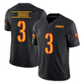 Kooe W.Commanders #3 Stefon Diggs Player Black Limited Vapor F.U.S.E. Home Game Stitched Jerseys