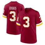 Kooe W.Commanders #3 Stefon Diggs Player Burgundy Game Home Stitched Jerseys