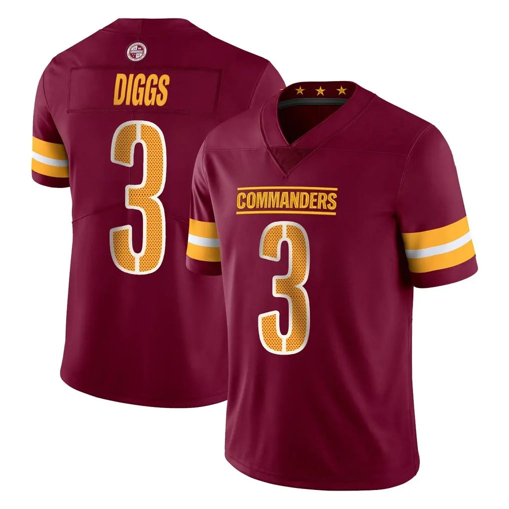 Kooe W.Commanders #3 Stefon Diggs Player Burgundy Limited Vapor Home Game Stitched Jerseys