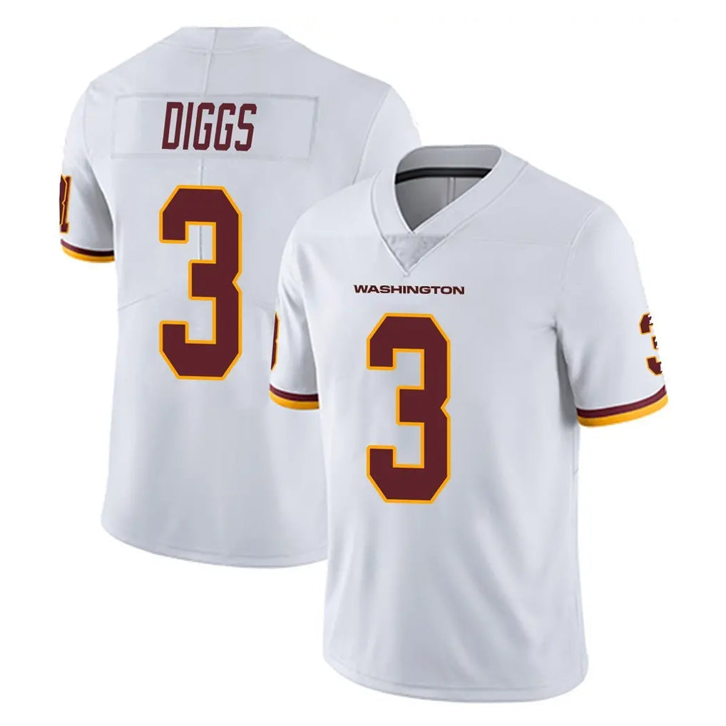 Kooe W.Commanders #3 Stefon Diggs Player White Limited Vapor Untouchable Home Game Stitched Jerseys