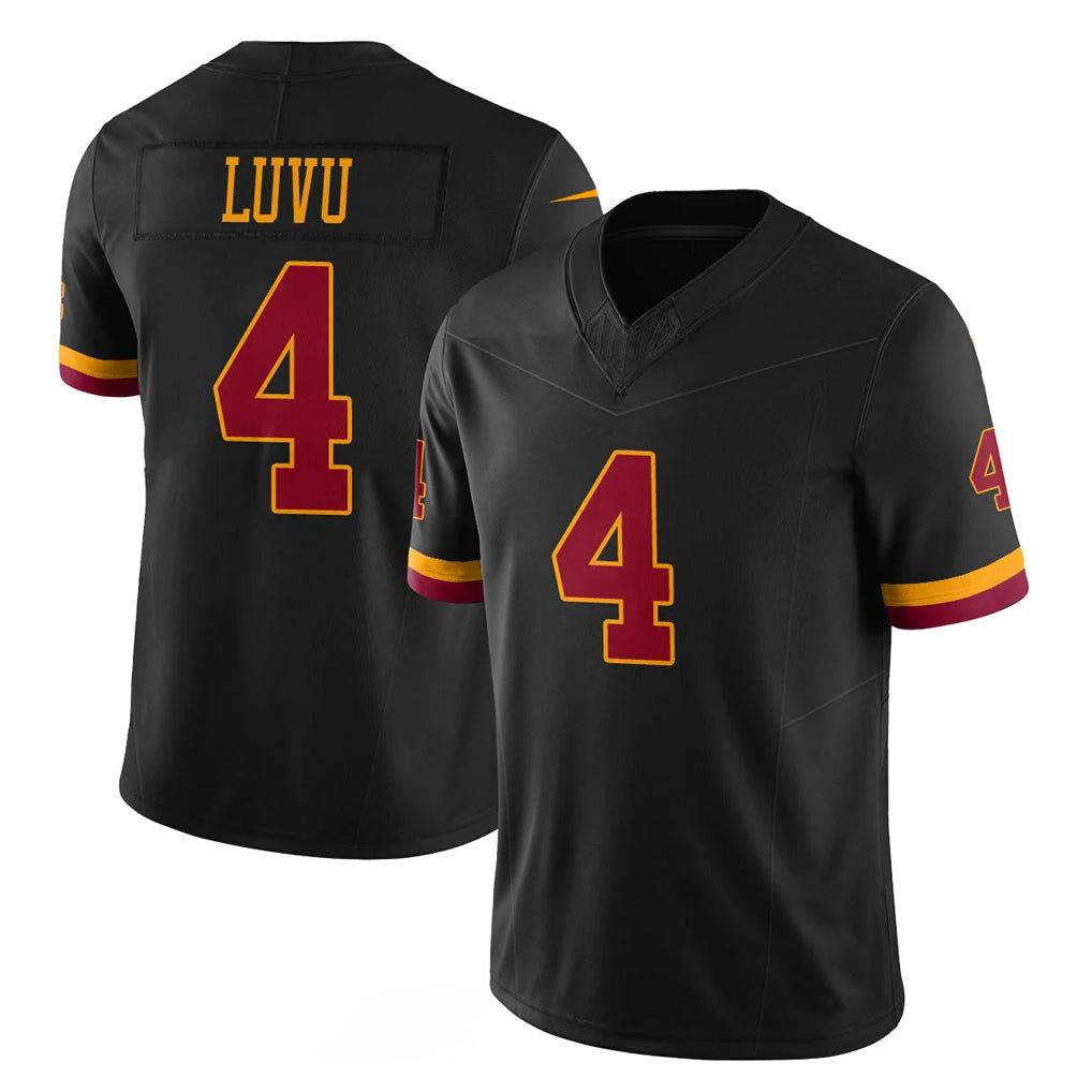 Kooe W.Commanders #4 Frankie Luvu Player Black Limited Vapor Home Game Stitched Jerseys