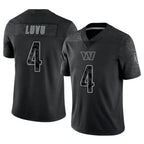 Kooe W.Commanders #4 Frankie Luvu Player Black RFLCTV Limited Stitched Jerseys