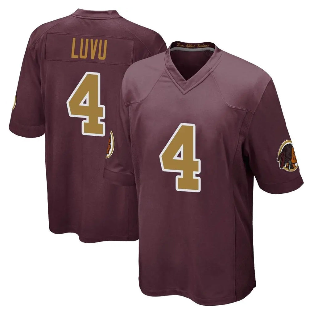 Kooe W.Commanders #4 Frankie Luvu Player Burgundy Alternate Home Game Stitched Jerseys