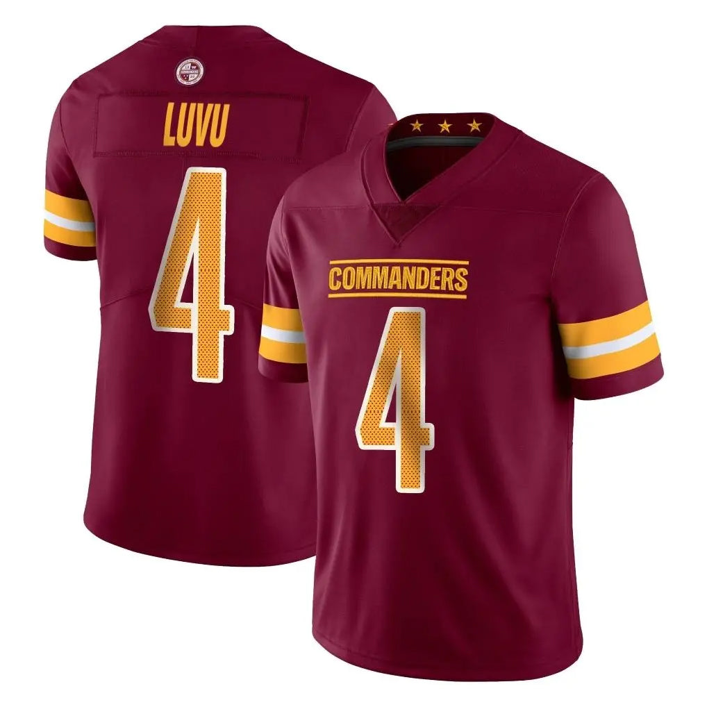 Kooe W.Commanders #4 Frankie Luvu Player Burgundy Limited Vapor Home Game Stitched Jerseys