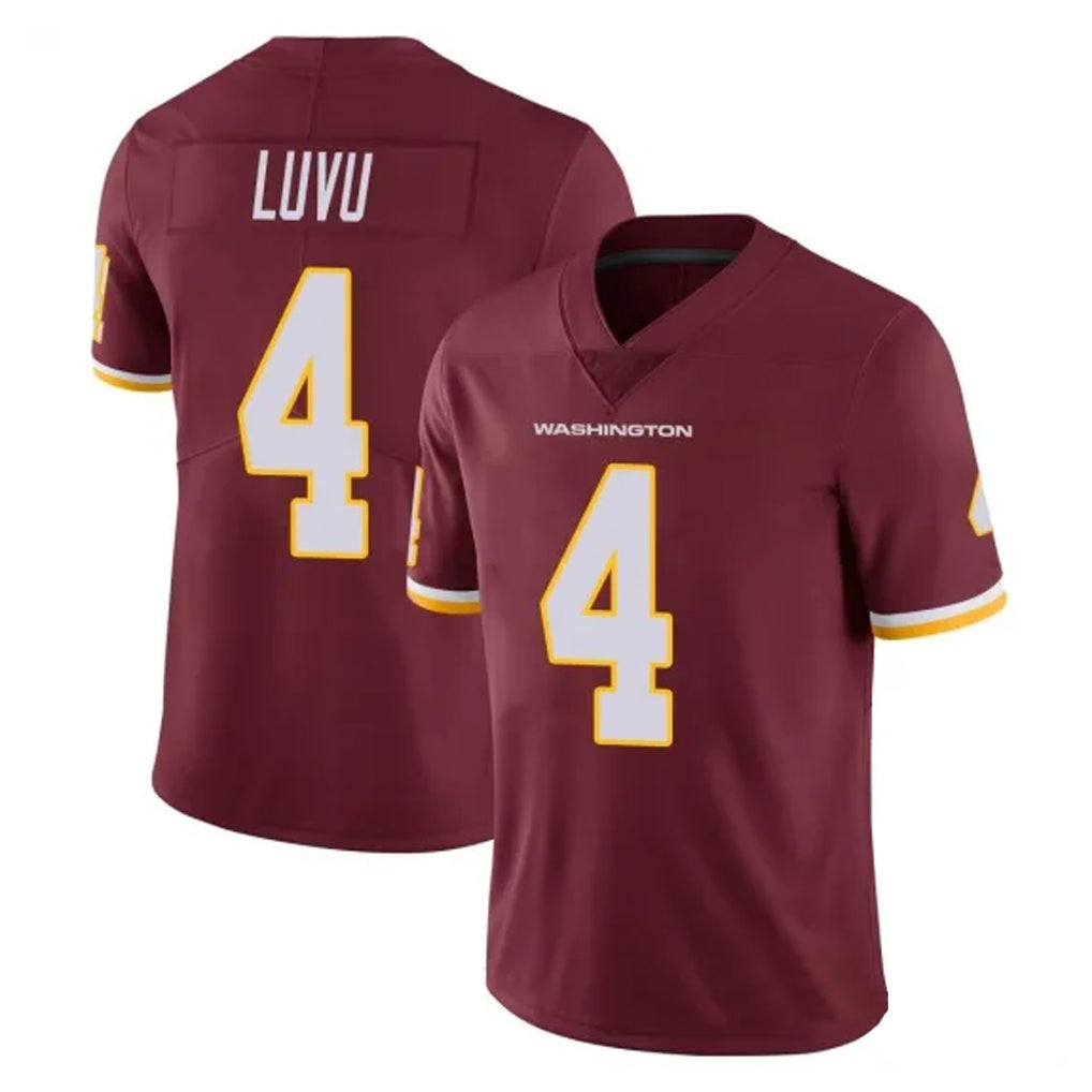 Kooe W.Commanders #4 Frankie Luvu Player Burgundy Vapor Limited Stitched Jerseys