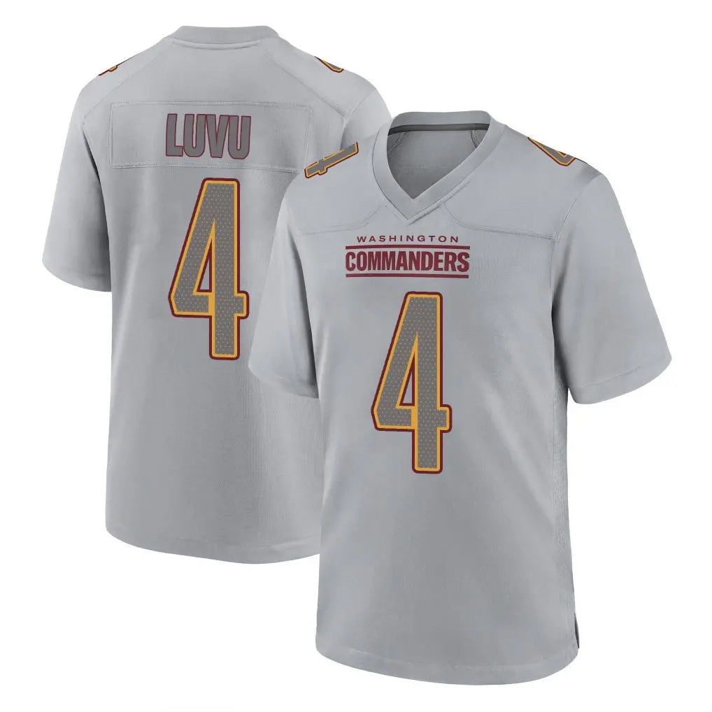 Kooe W.Commanders #4 Frankie Luvu Player Gray Atmosphere Fashion Home Game Stitched Jerseys