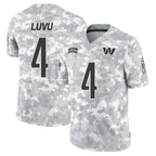 Kooe W.Commanders #4 Frankie Luvu Player Limited Arctic Camo Salute to Service Stitched Jerseys