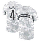 Kooe W.Commanders #4 Frankie Luvu Player Salute to Service Hoodies T-Shirts Football Jerseys
