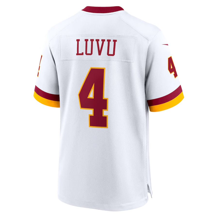 Kooe W.Commanders #4 Frankie Luvu Player White Game Football Jerseys