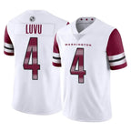 Kooe W.Commanders #4 Frankie Luvu Player White Limited Vapor Home Game Stitched Jerseys